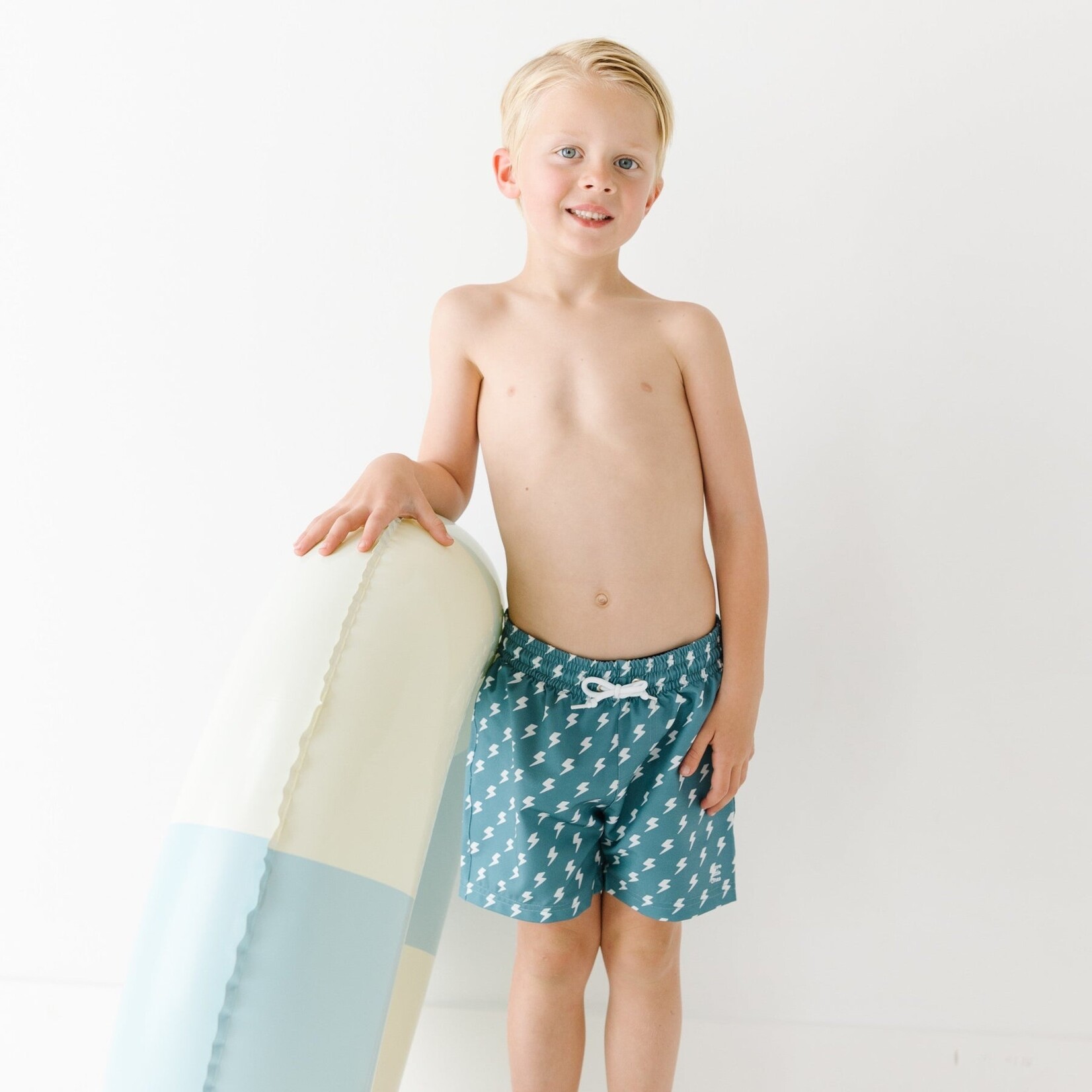 Brave Little Ones Lightning Bolt Swim Trunks