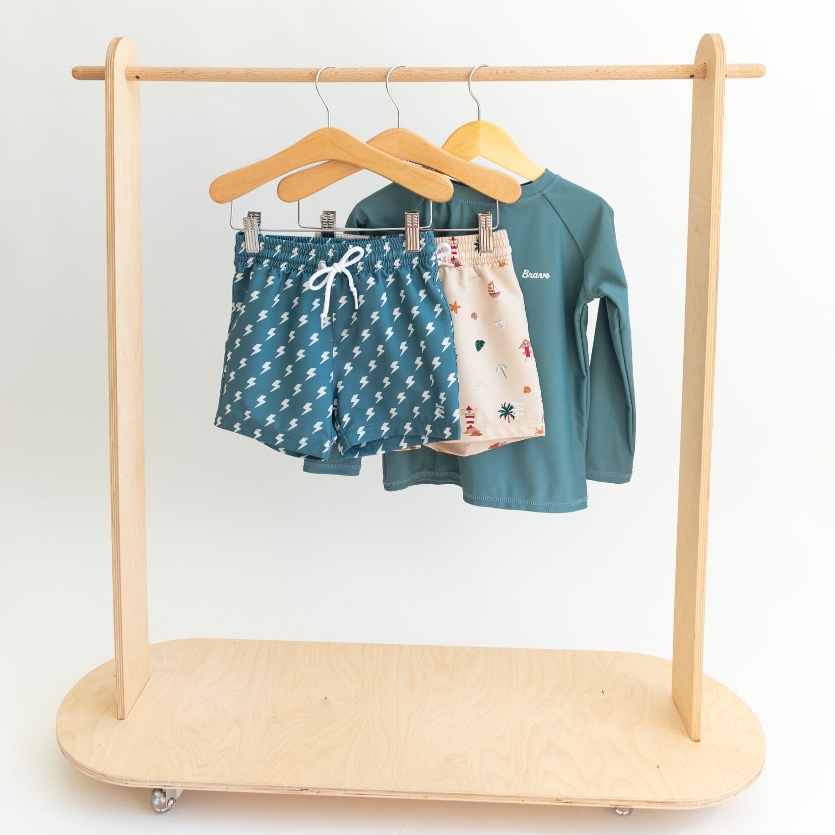 Brave Little Ones Lightning Bolt Swim Trunks