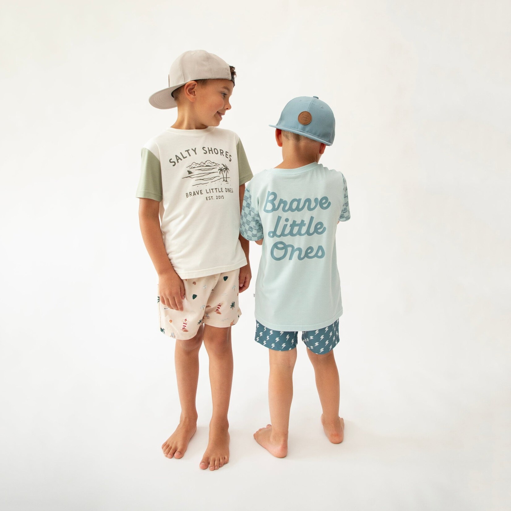 Brave Little Ones Lightning Bolt Swim Trunks