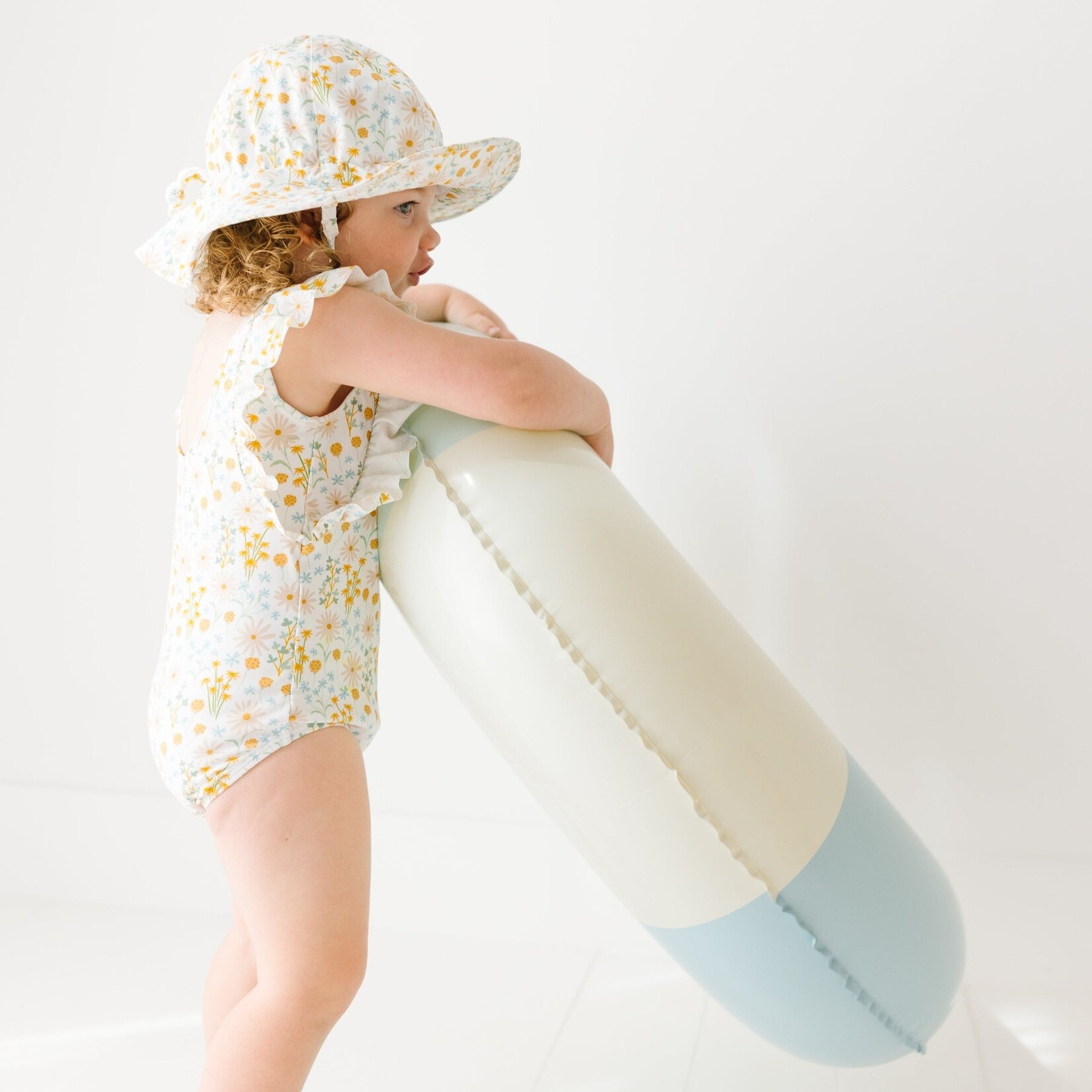 Brave Little Ones Whimsical Floral Sun/Swim Hat