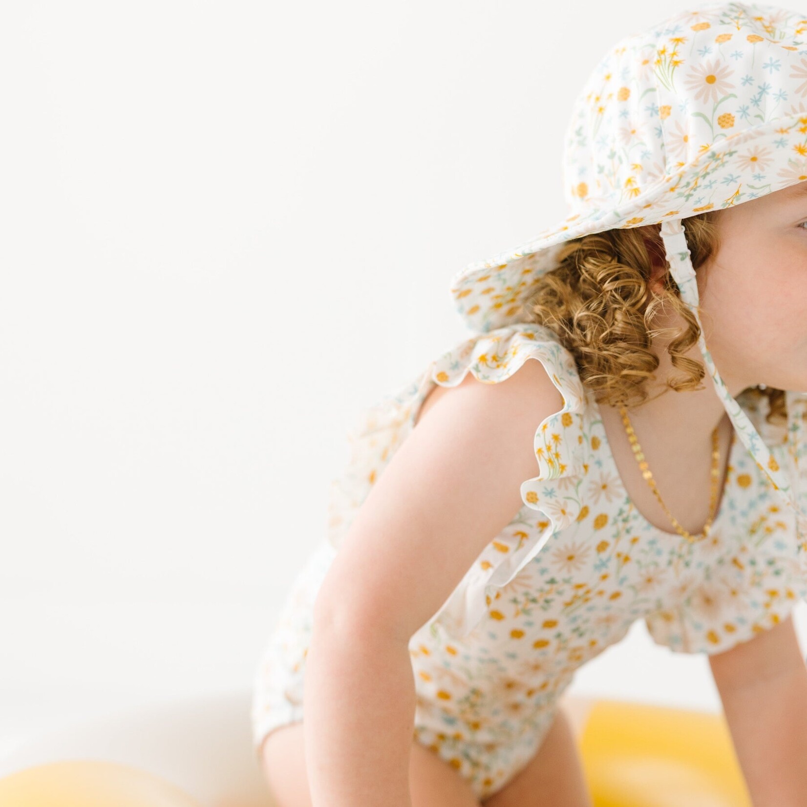 Brave Little Ones Whimsical Floral Sun/Swim Hat