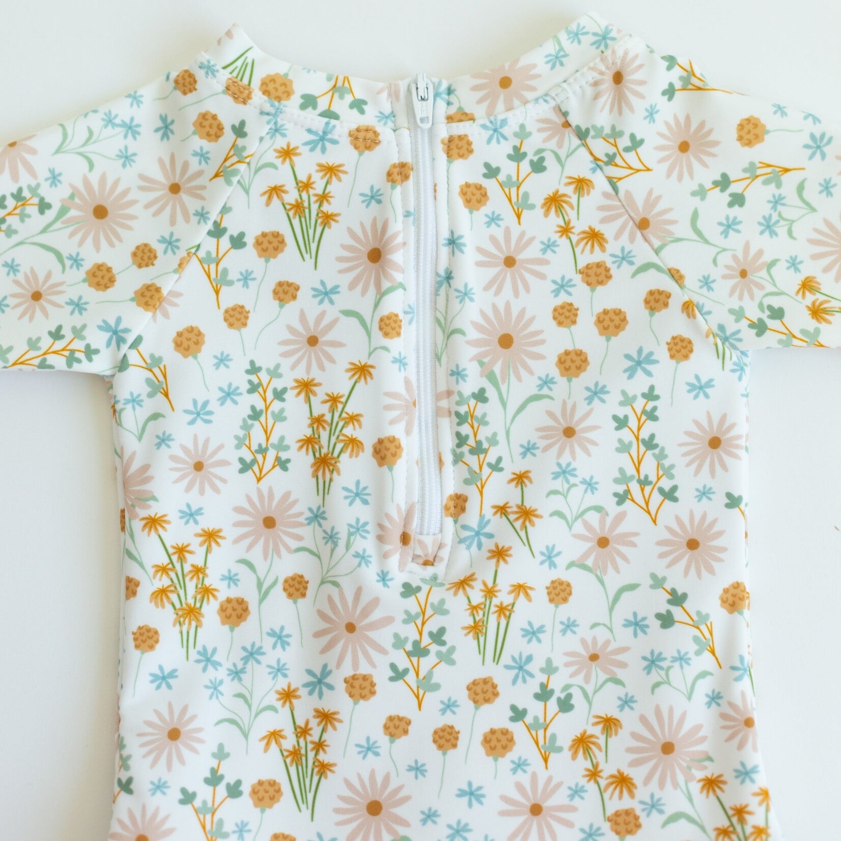 Brave Little Ones Whimsical Floral Rash Guard Swim Suit