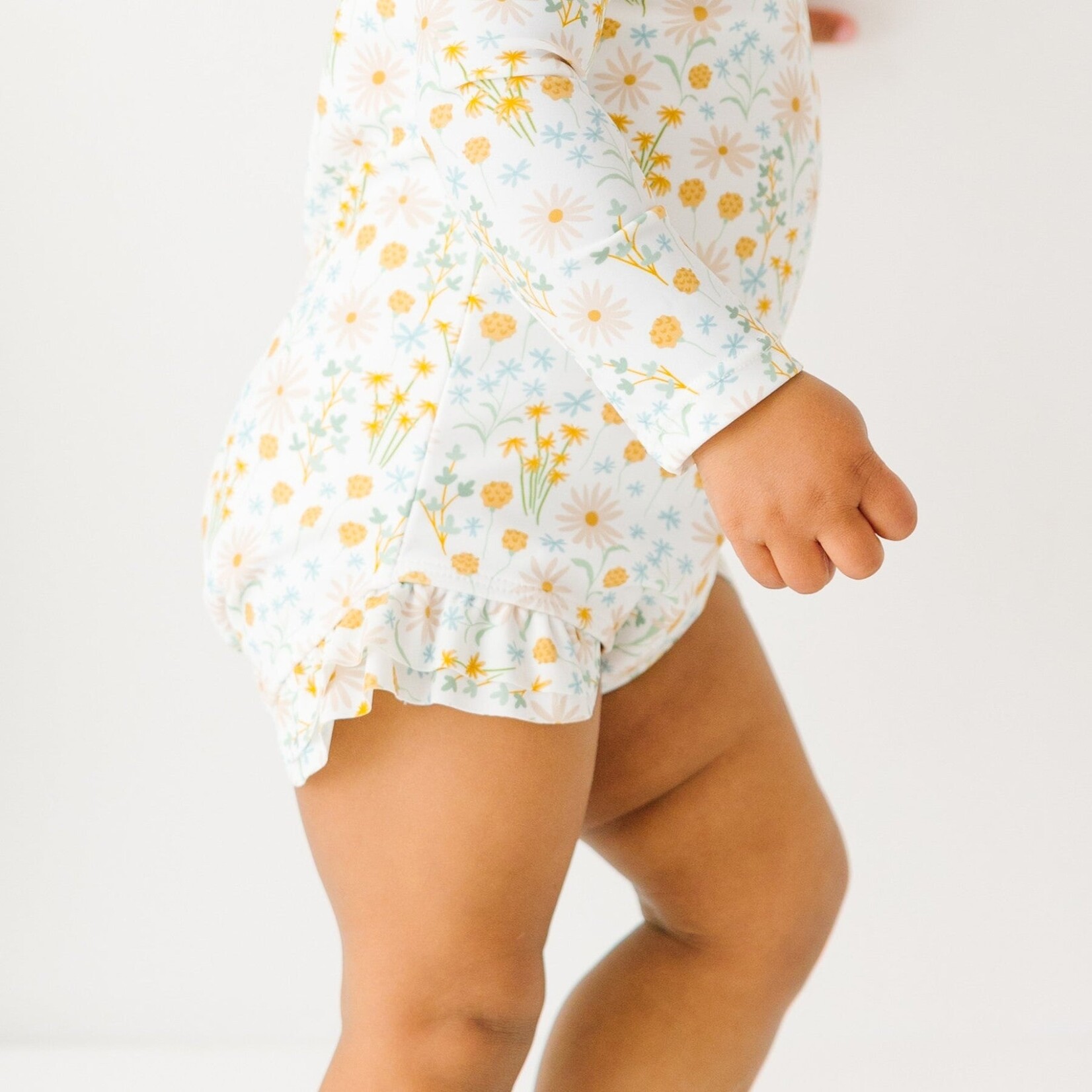 Brave Little Ones Whimsical Floral Rash Guard Swim Suit