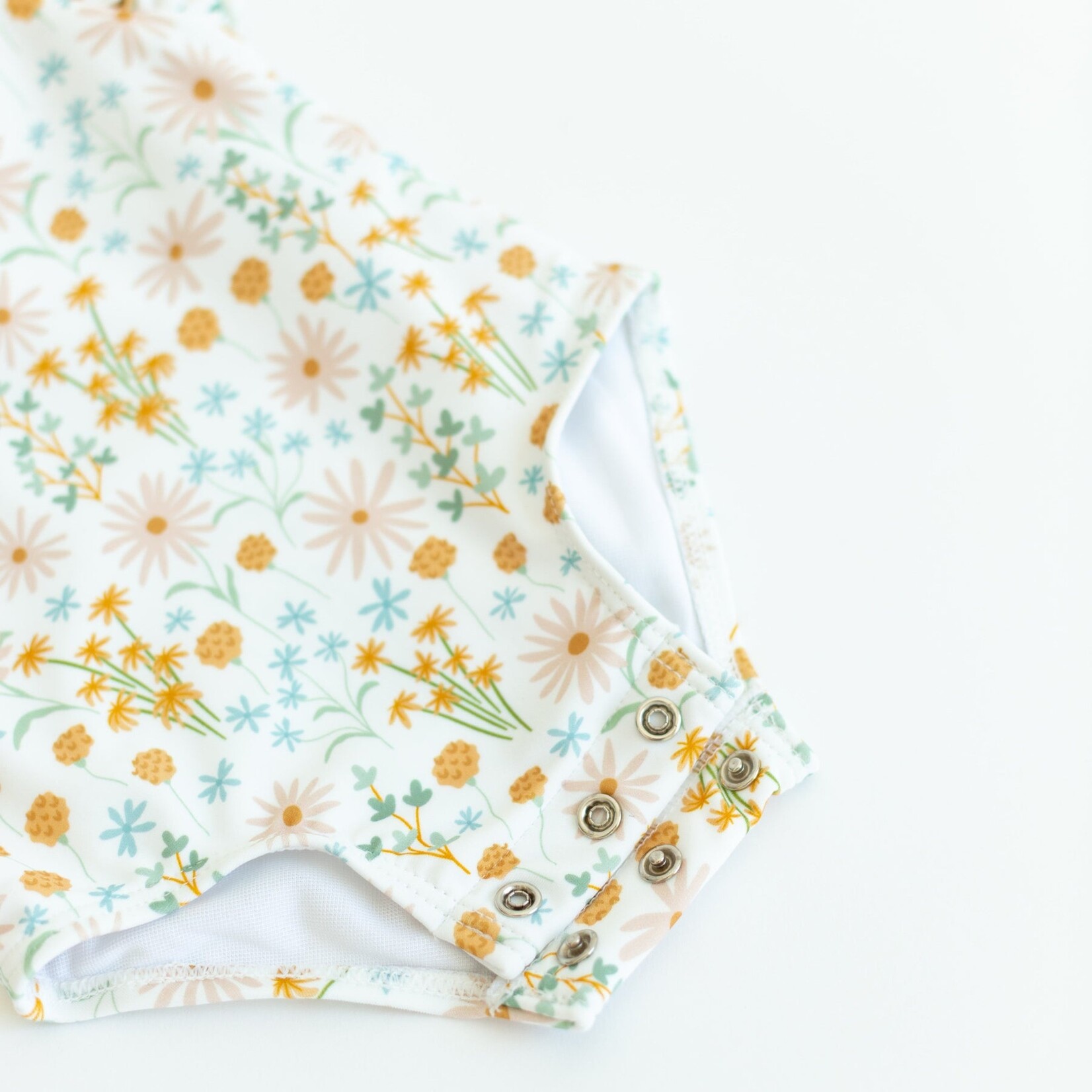 Brave Little Ones Whimsical Floral Ruffle Swim Suit