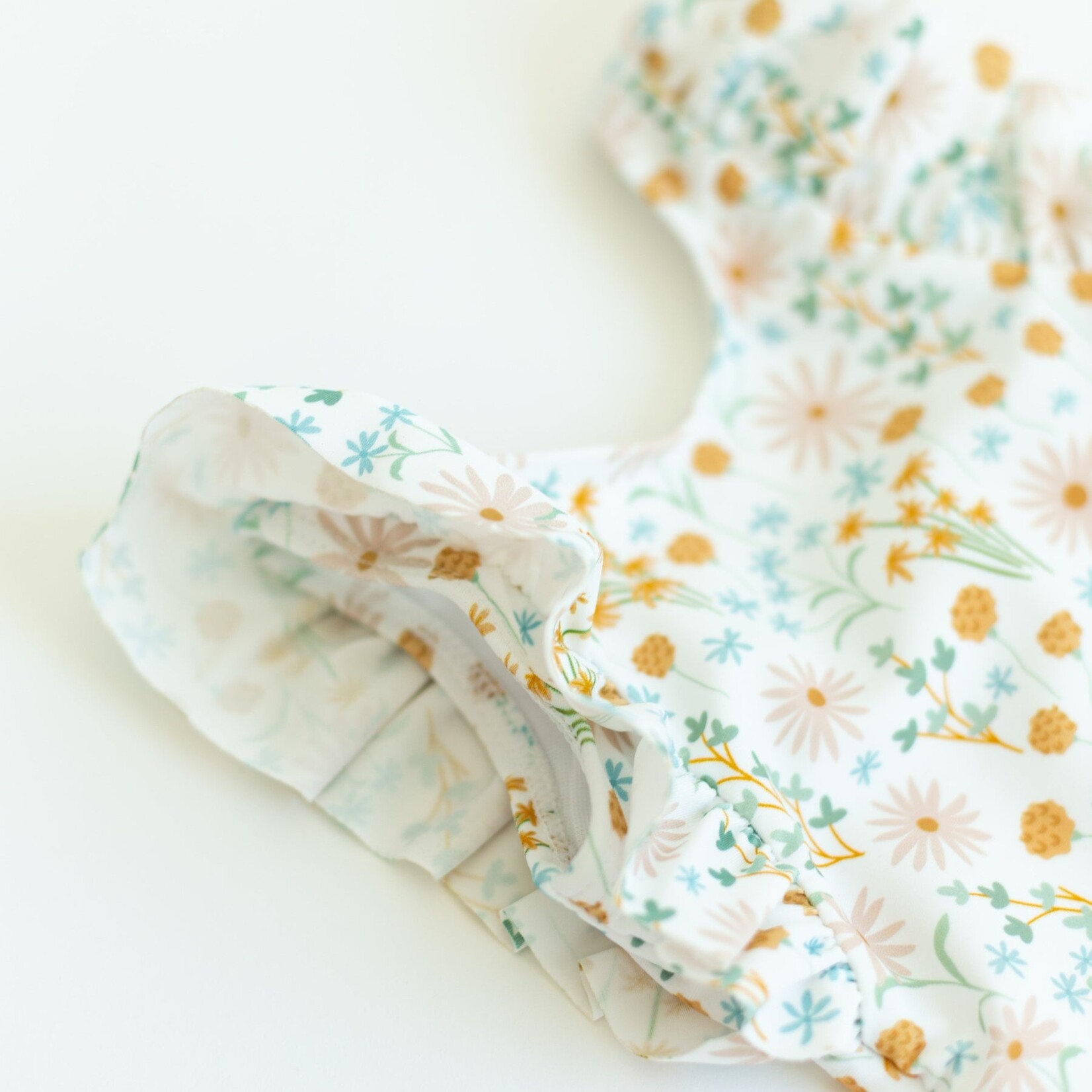Brave Little Ones Whimsical Floral Ruffle Swim Suit