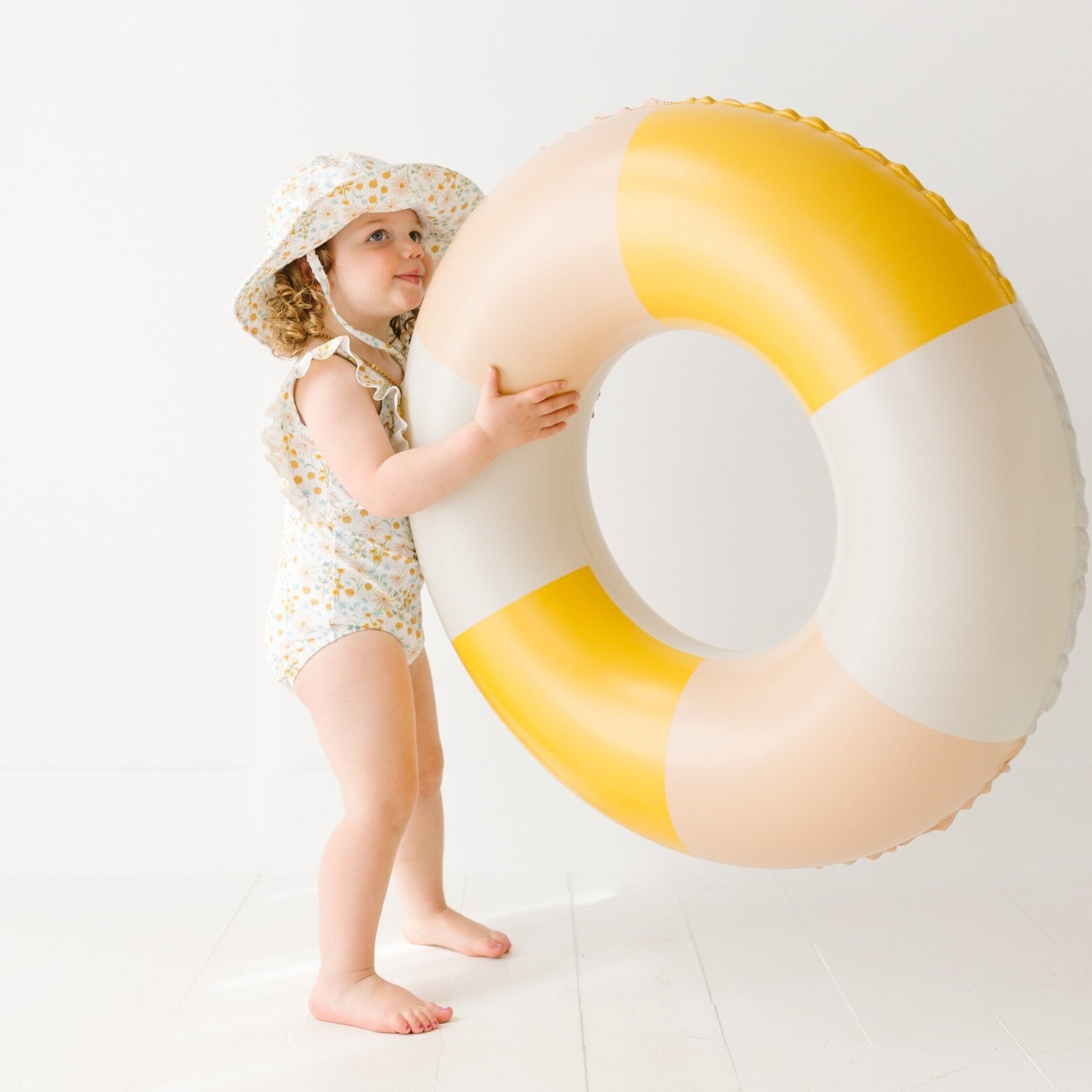 Brave Little Ones Whimsical Floral Ruffle Swim Suit