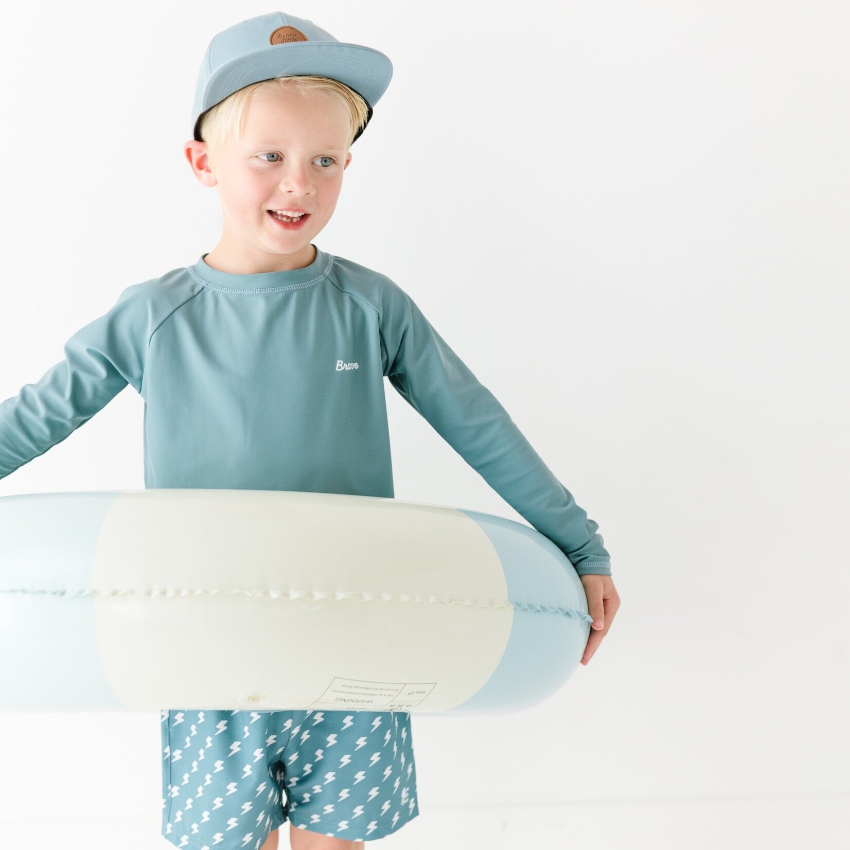 Brave Little Ones Blue Rash Guard