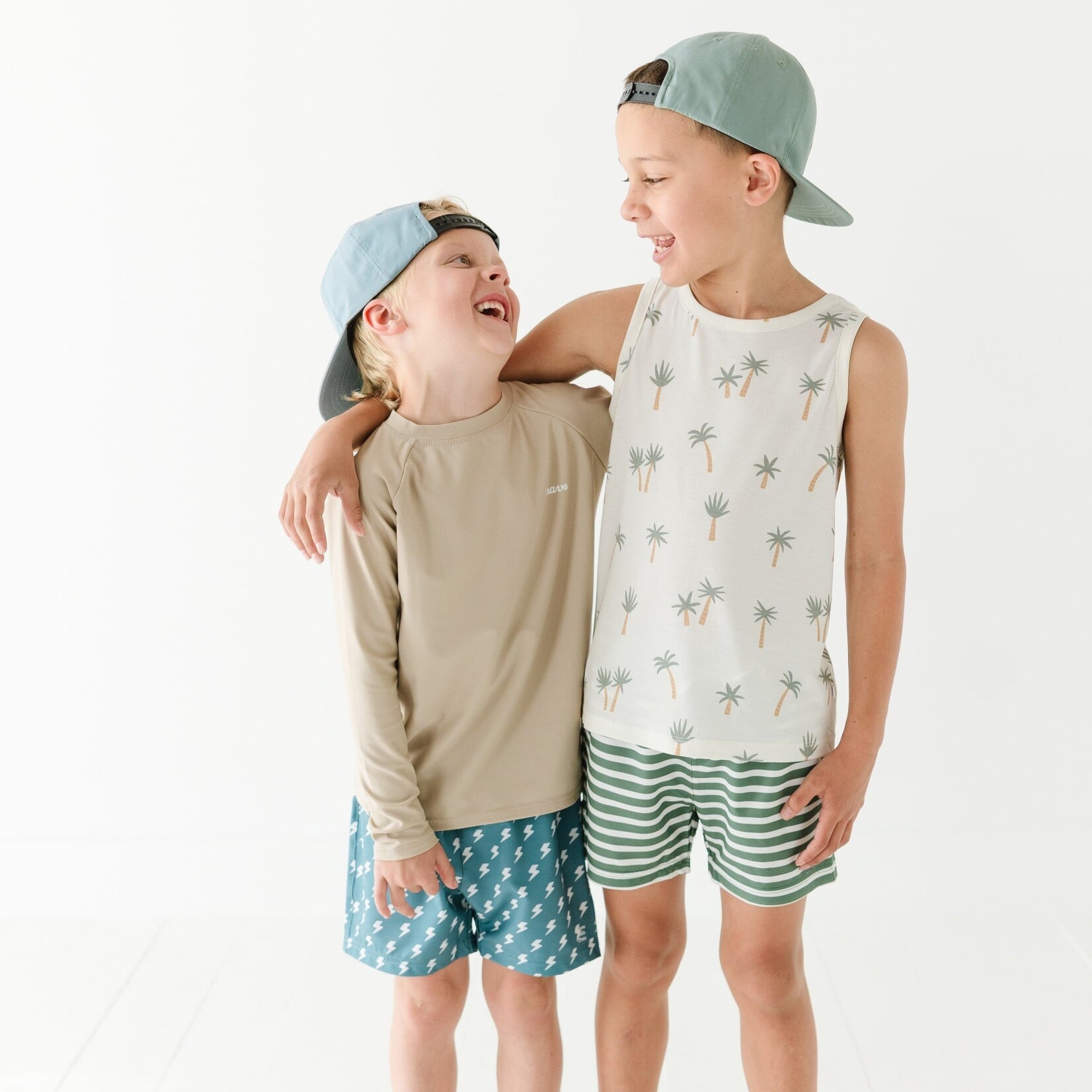 Brave Little Ones Taupe Rash Guard