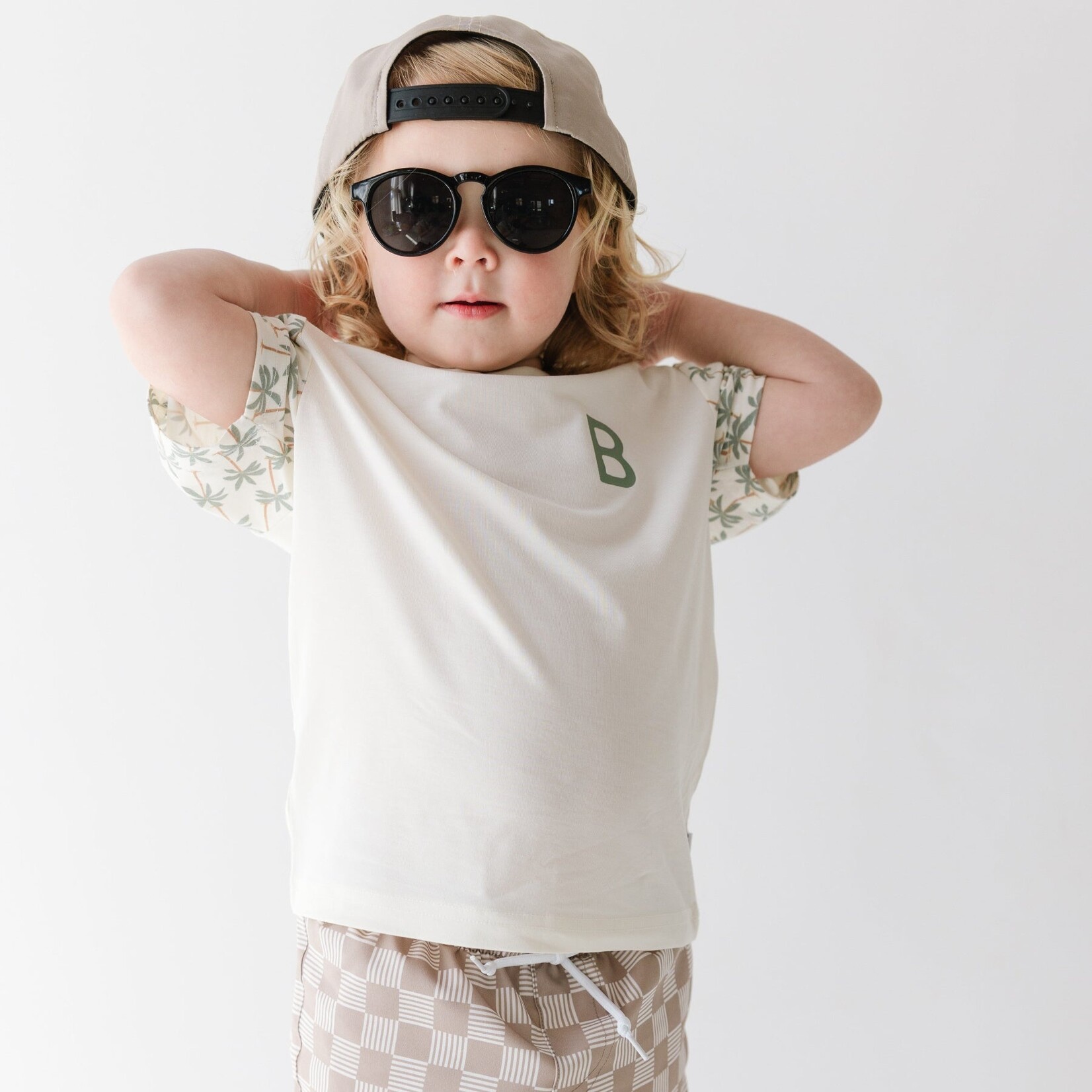 Brave Little Ones Taupe Trucker Hat