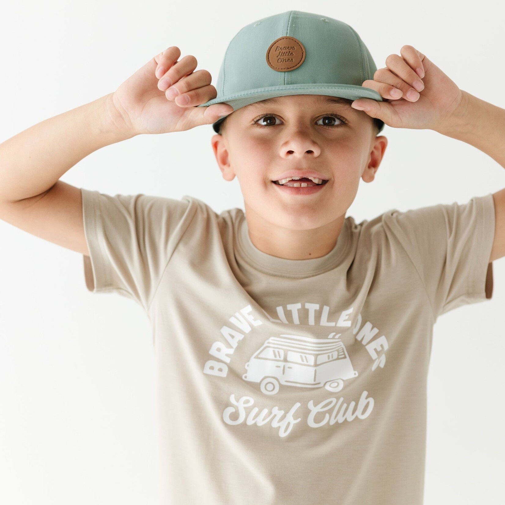 Brave Little Ones Green Trucker Hat