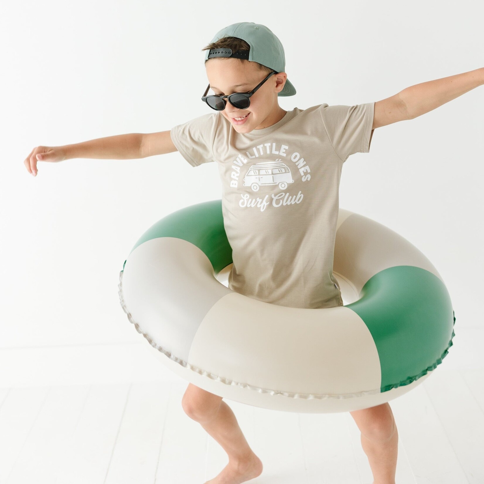 Brave Little Ones Green Trucker Hat