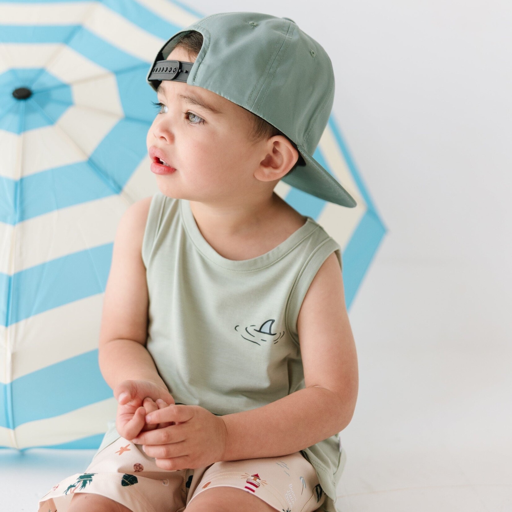 Brave Little Ones Green Trucker Hat