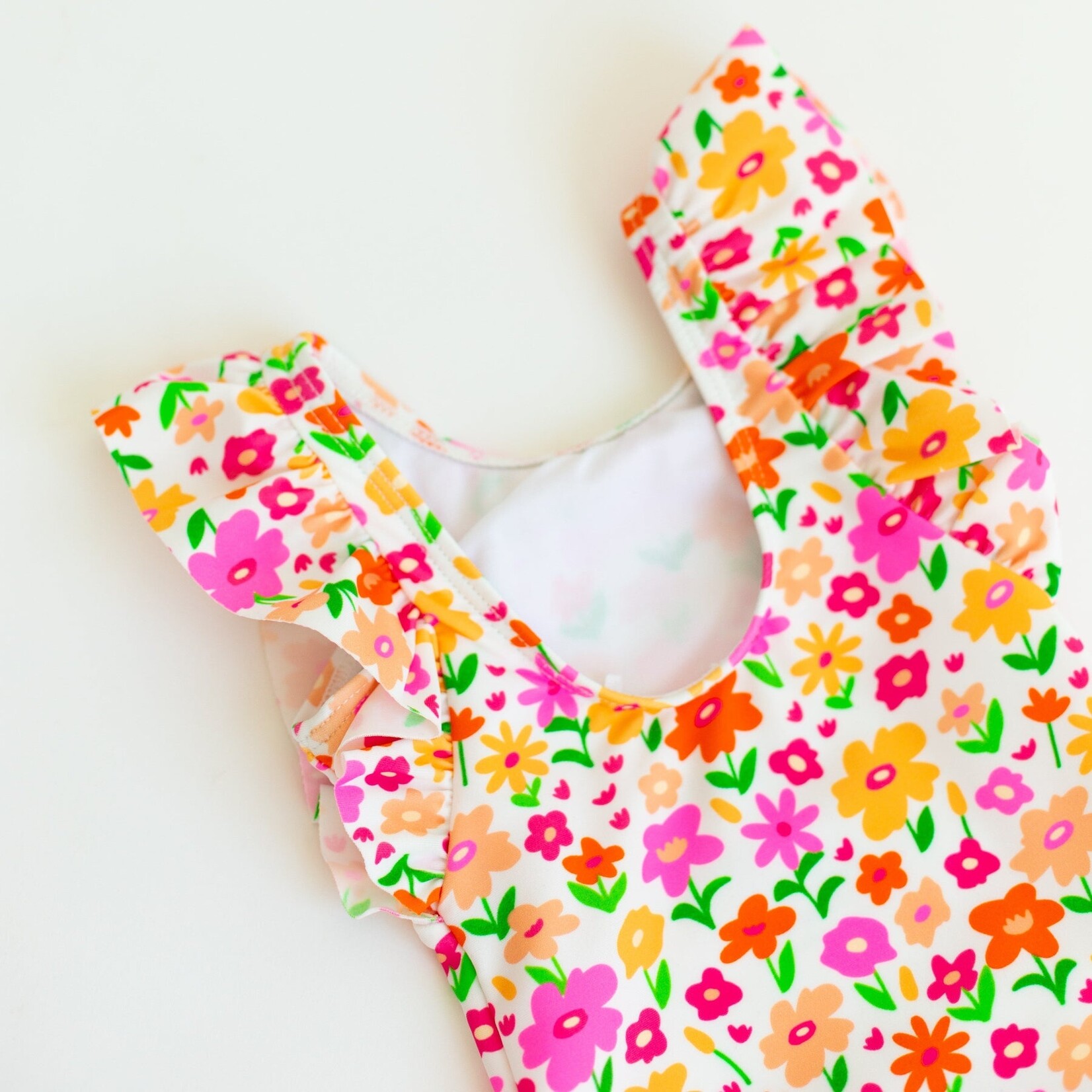 Brave Little Ones Summer Blooms Ruffle Swim Suit