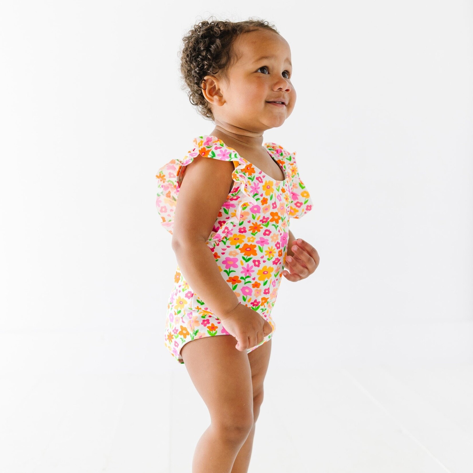 Brave Little Ones Summer Blooms Ruffle Swim Suit