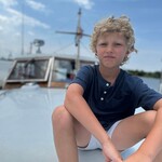 Me & Henry Navy Ribbed Dodger Henley Shirt