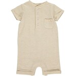 Beige Camborne Ribbed Henley Romper