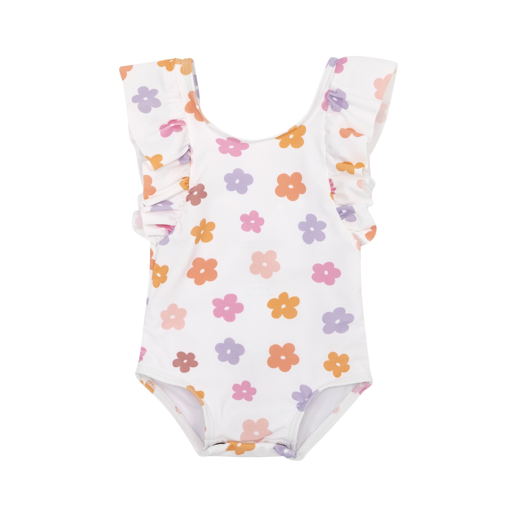 Brave Little Ones Big Daisies Ruffle Swim Suit