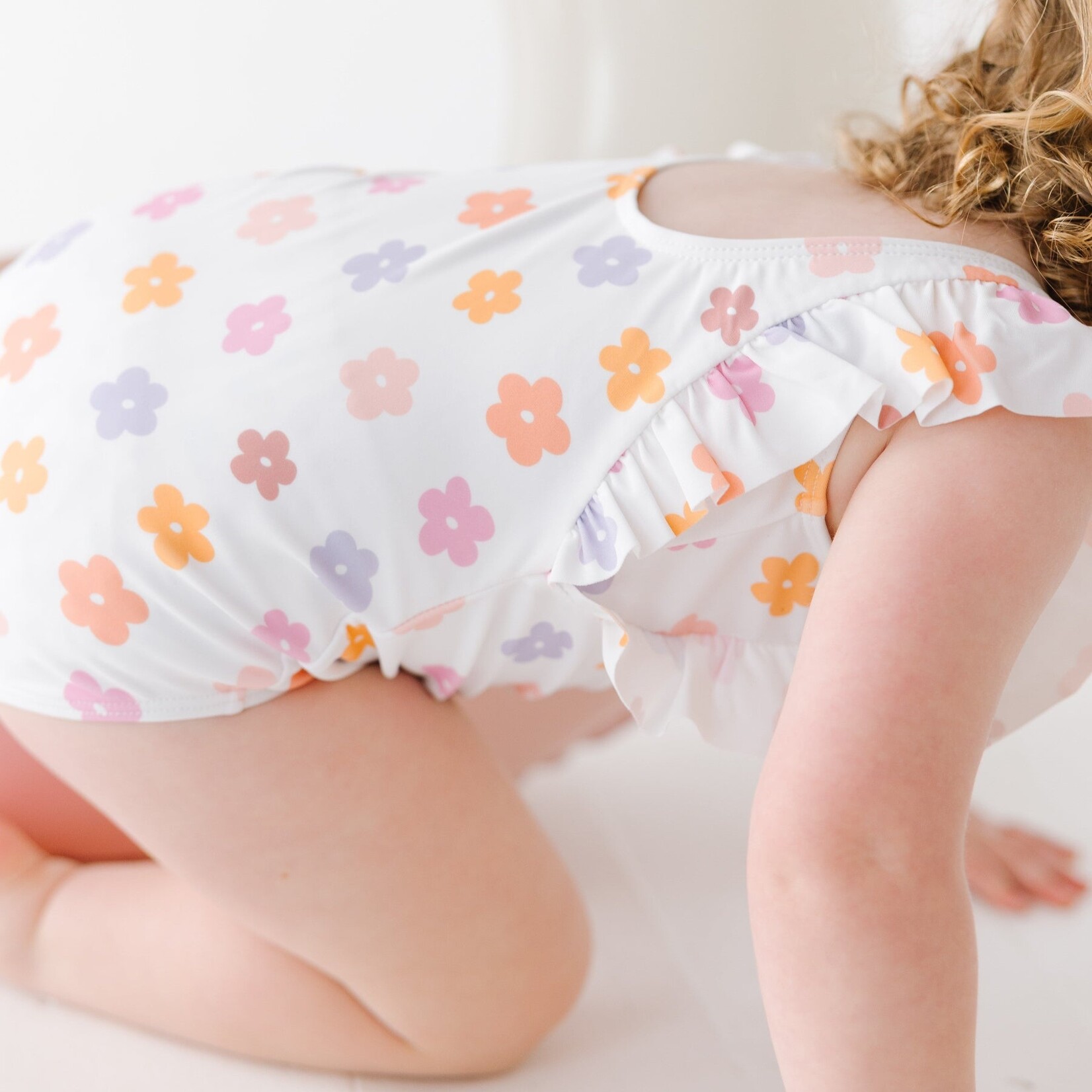 Brave Little Ones Big Daisies Ruffle Swim Suit