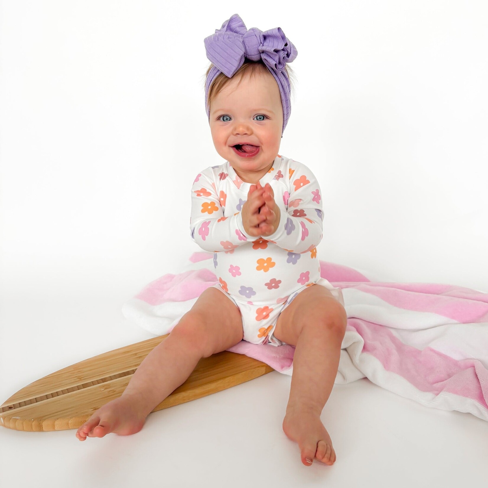 Brave Little Ones Big Daisies Rash Guard Swim Suit