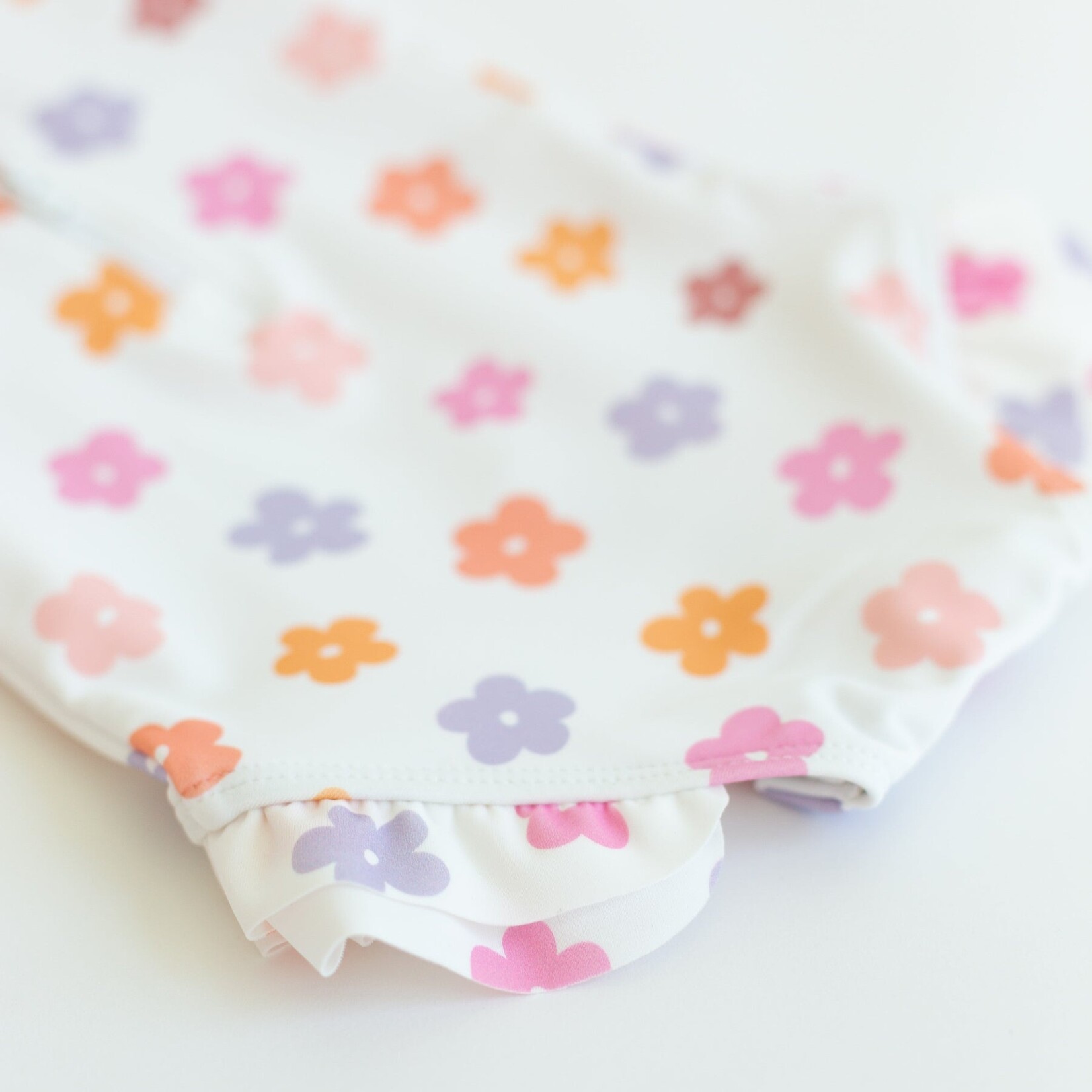 Brave Little Ones Big Daisies Rash Guard Swim Suit