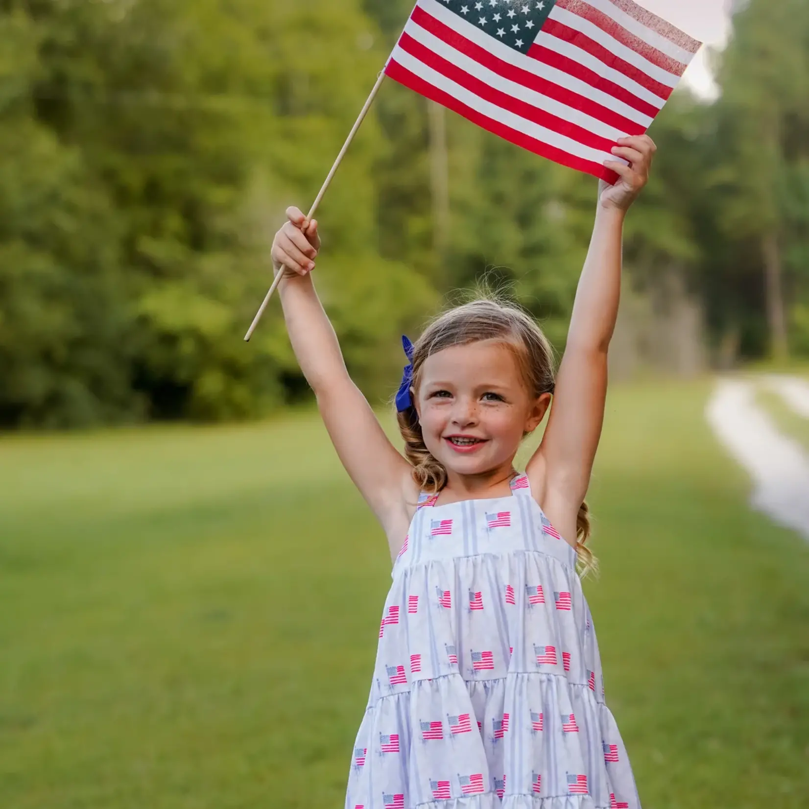 Be Girl Clothing Stars & Stripes Twirler Dress