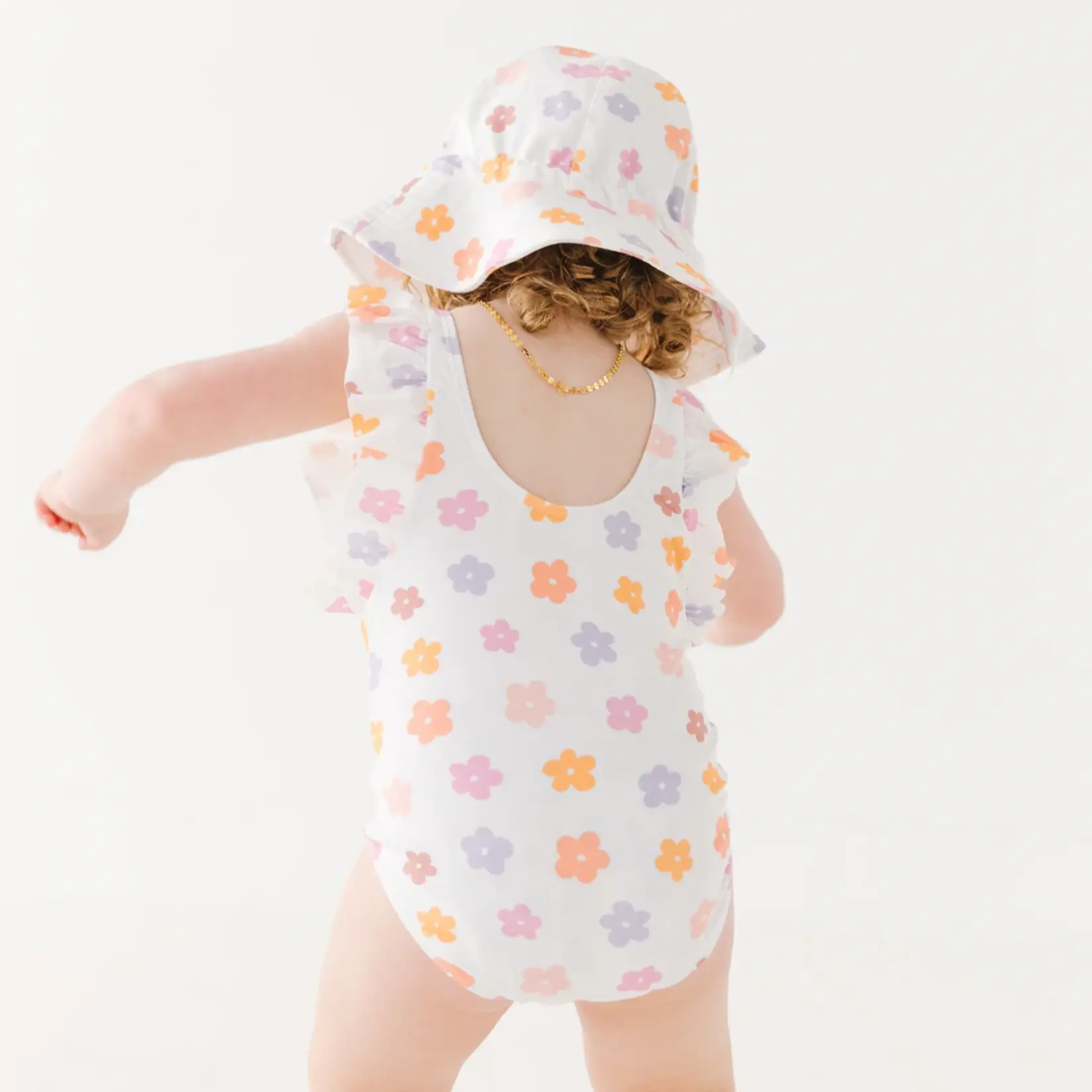 Brave Little Ones Big Daisies Sun/Swim Hat
