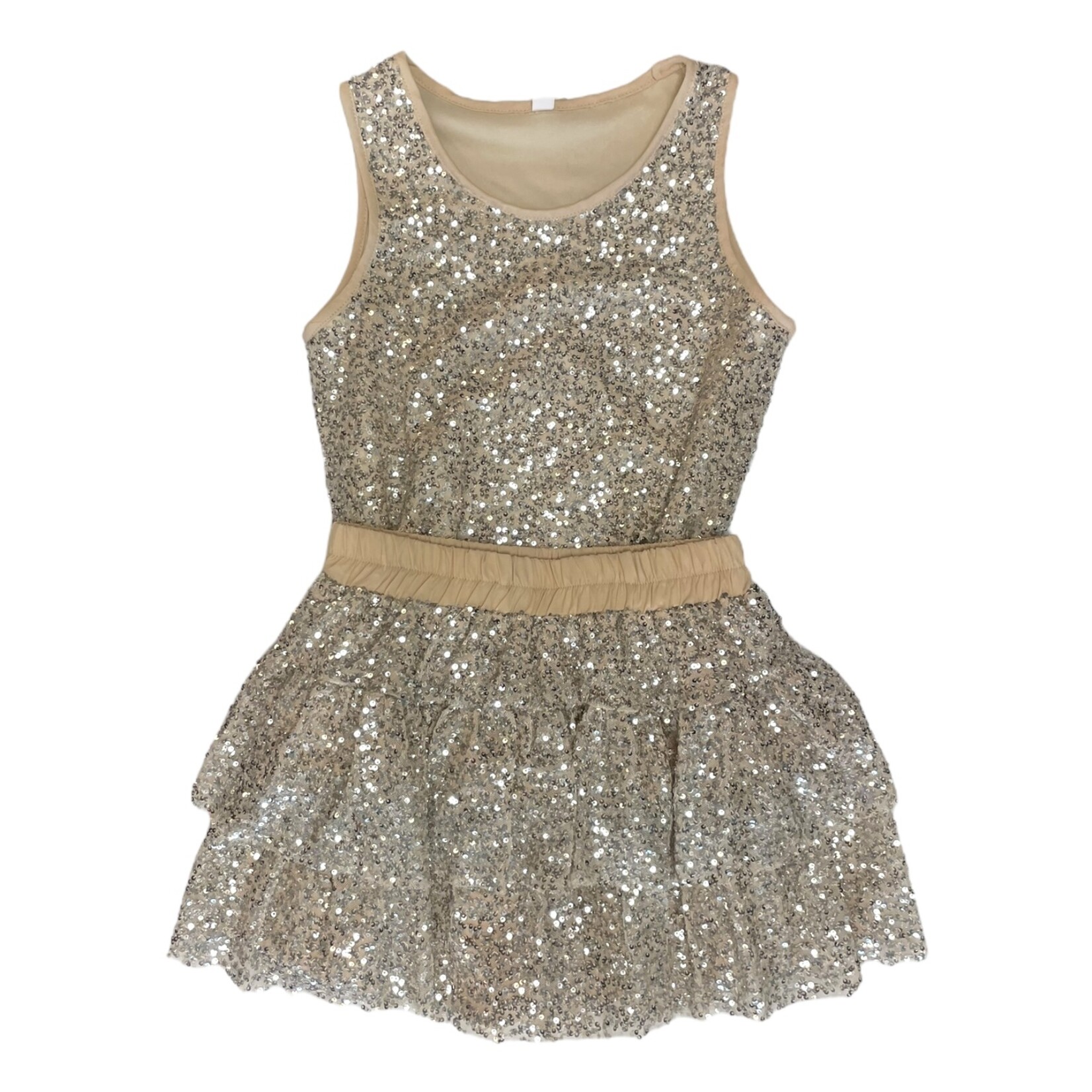 ML Kids Champagne Sequin Skort Set