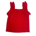 ML Kids Red Ruffle Tank