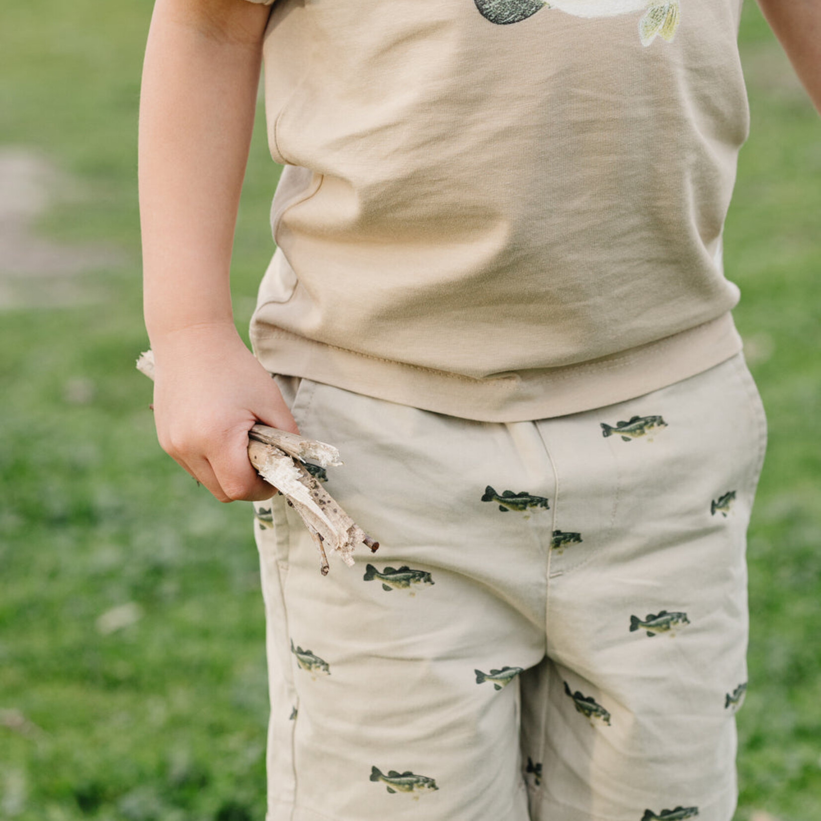 pedal Bass Fishing Shorts -Stone