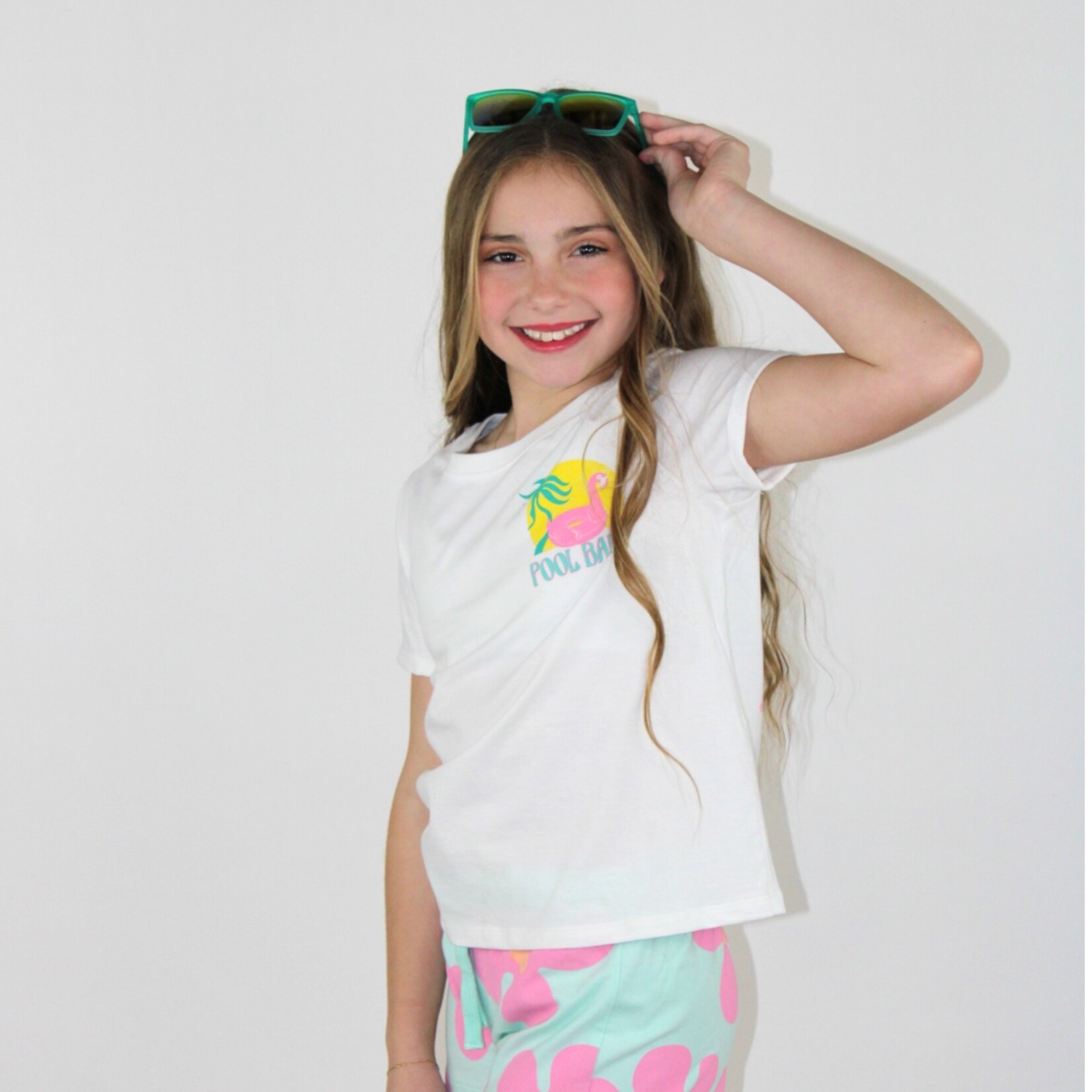 Paper Flower Pool Babe Shirt