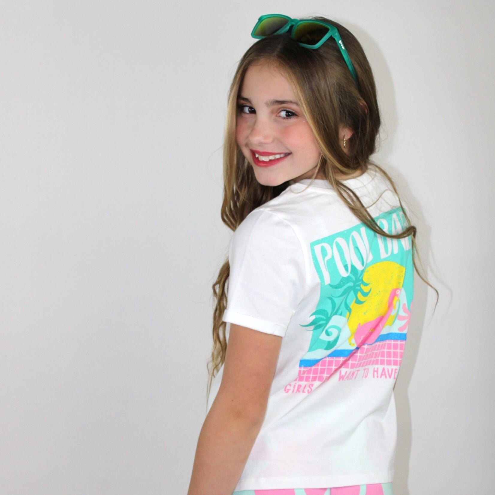 Paper Flower Pool Babe Shirt