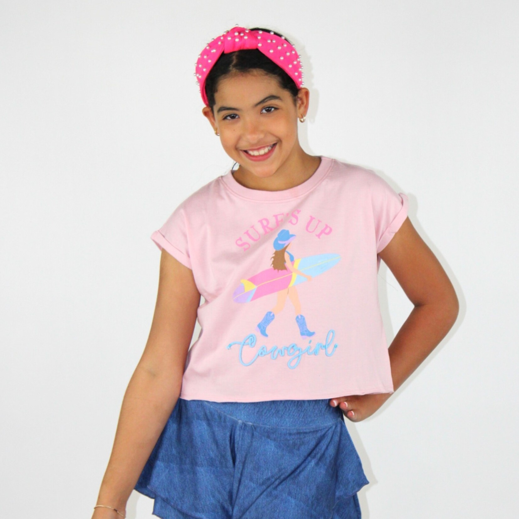 Paper Flower Surfs Up Cowgirl Shirt