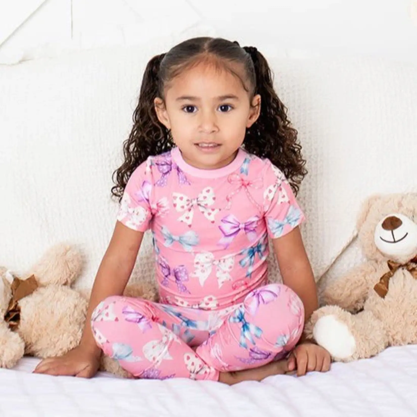 Bows Print PJ Set
