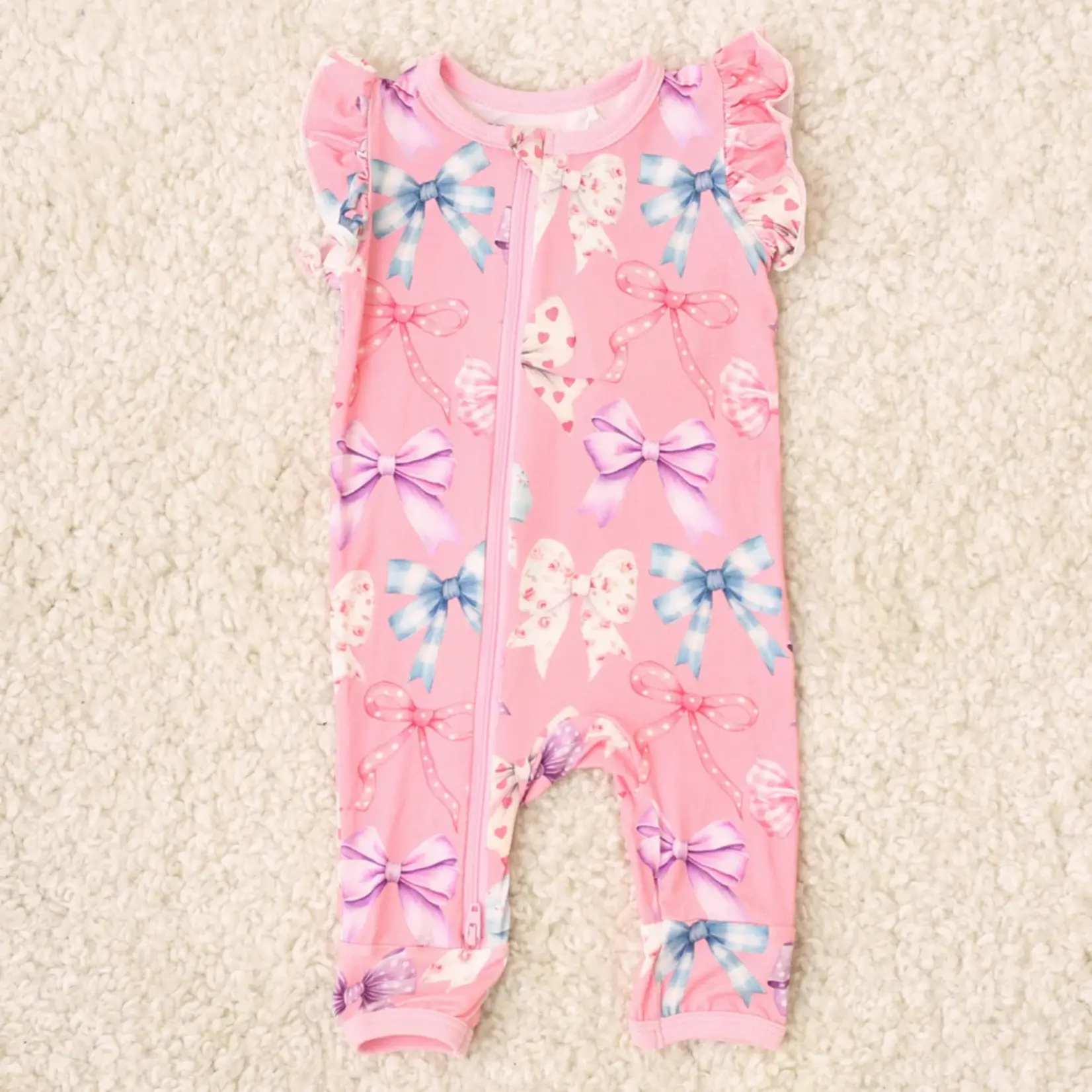 Bows Print Coverall