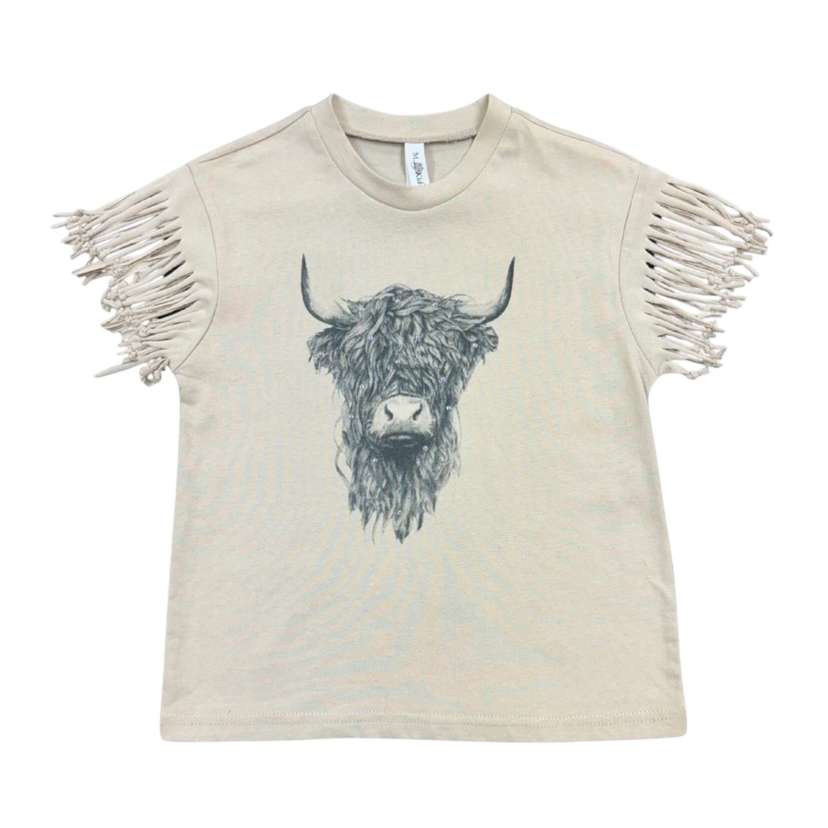 ML Kids Fringed Cow Shirt