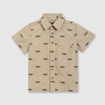 pedal Bass Fishing Button Up Shirt - Kahki