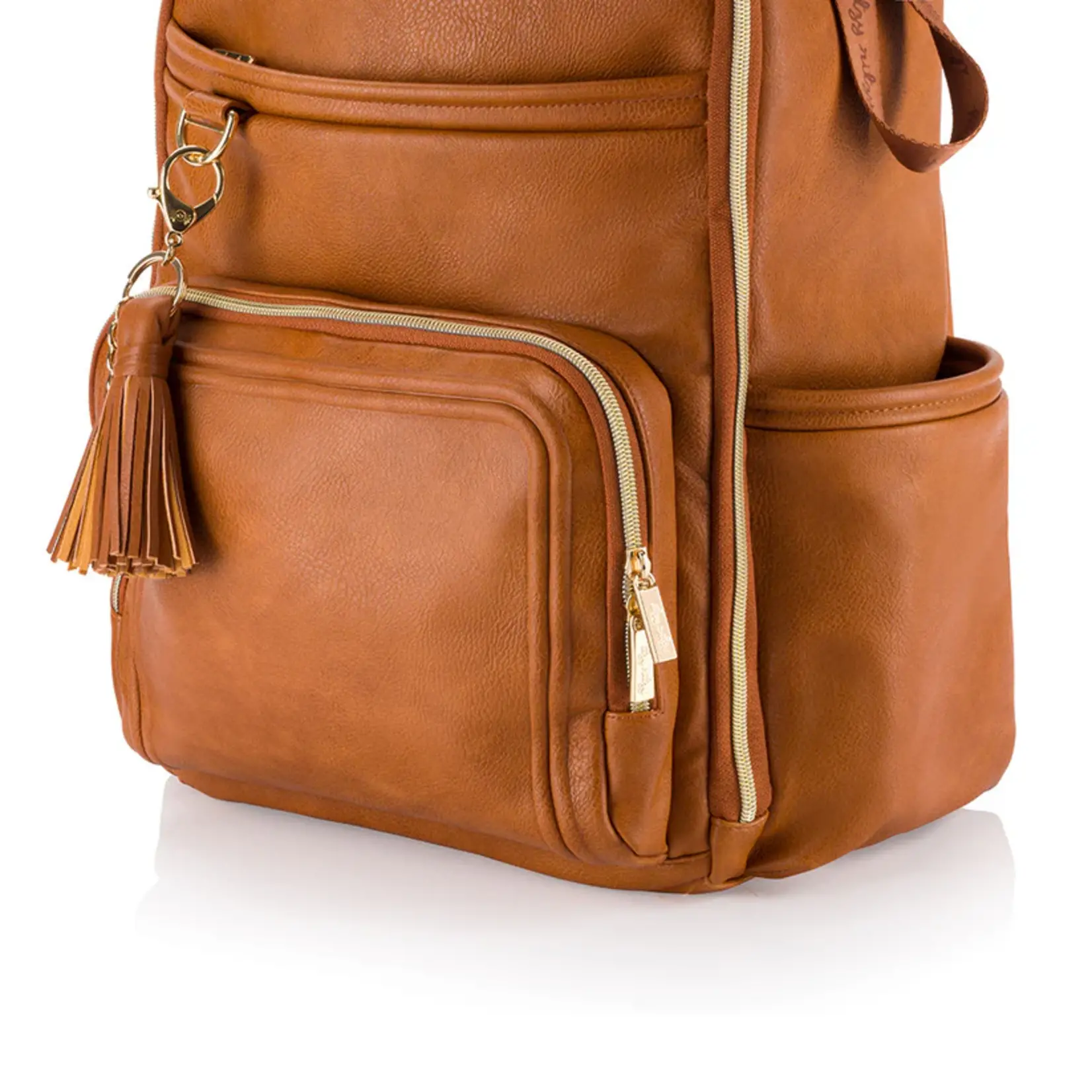 Itzy Ritzy Cognac Boss Plus Backpack Diaper Bag