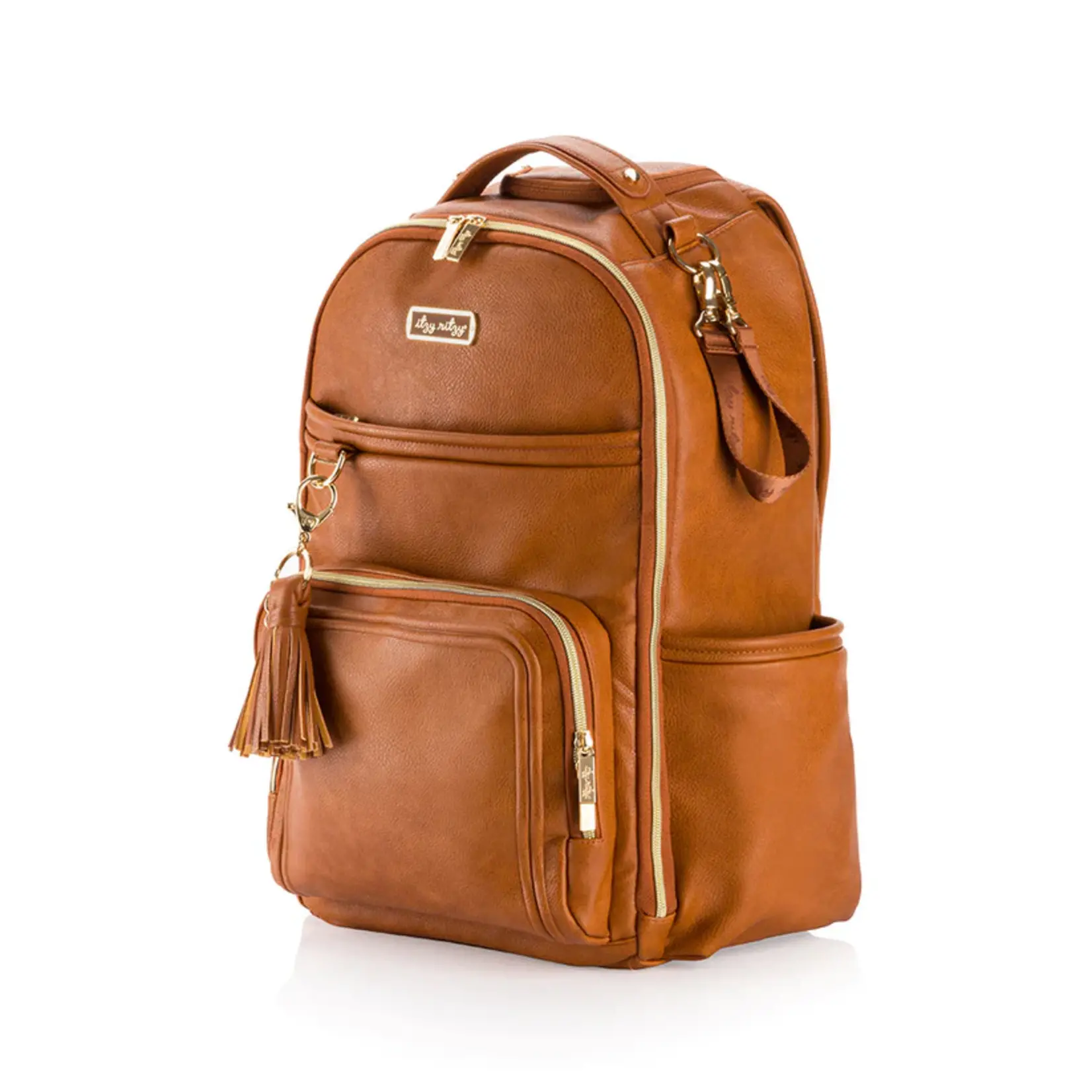 Itzy Ritzy Cognac Boss Plus Backpack Diaper Bag