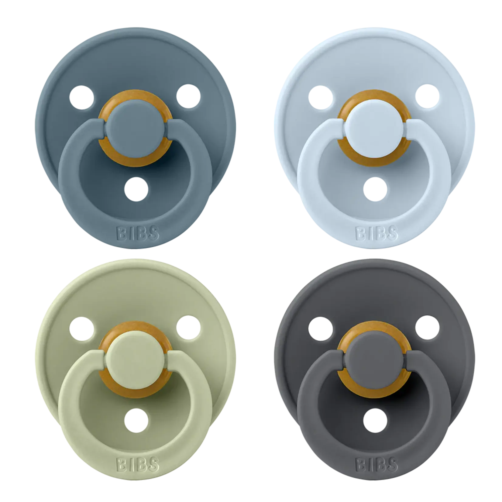 BIBS Colour 4 PACK Pacis - Boy