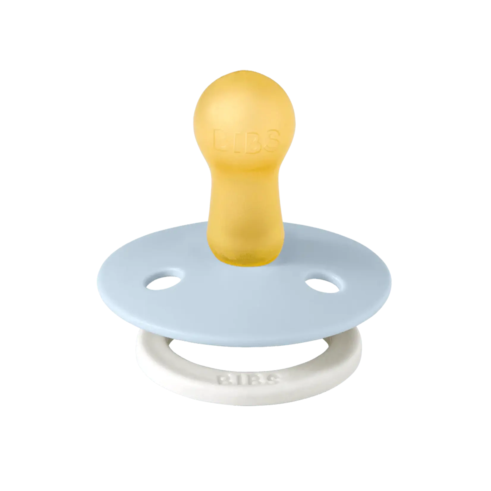 BIBS Colour GLOW 2 PACK - Iron/Baby Blue