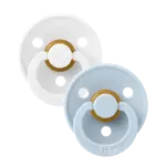 BIBS Colour 2 Pack White/Baby Blue
