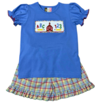 Banana Split School Days Smocked Girls Short Set
