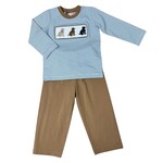 Banana Split Lab Trio Smocked Boy Pant Set