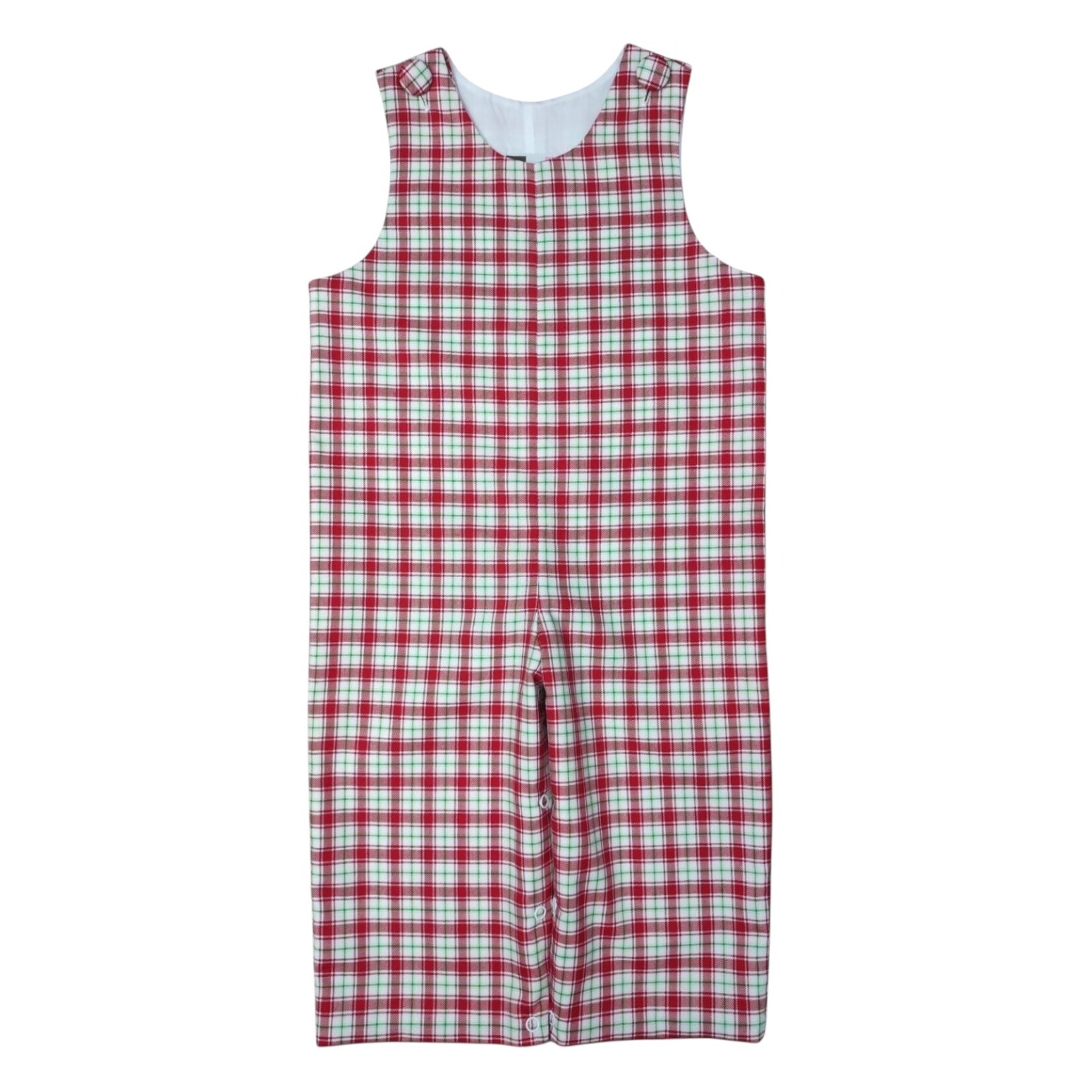 Banana Split Christmas Plaid Boys Longall