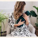 HAHA MAMA Emerald Green Swaddle Set
