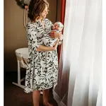 HAHA MAMA Leafy Vine Maternity Robe Size 2X/3X