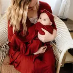 HAHA MAMA Red Brick Swaddle Set