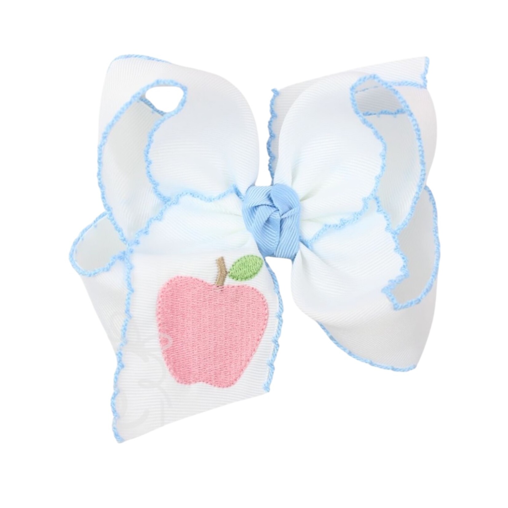 5.5" Pink/Blue Apple Bow