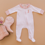 Luna & Arlo Boots & Blooms Footie