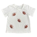 ML Kids White Football Sequin Shirt